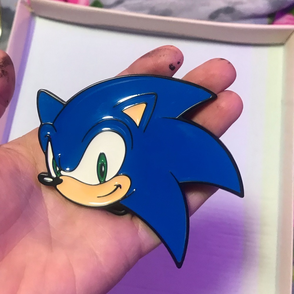 Sonic the Hedgehog Belt Buckle- Bundle 2 Belt Buckles for $20